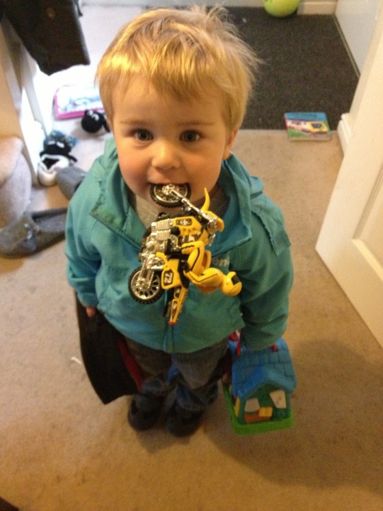 toddler lunch box and motorbike