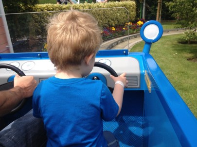 toddler driving car